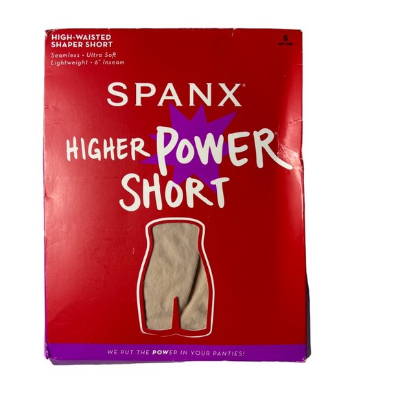 SPANX Higher Power Short Tummy Control High-Waisted Power Short 2745 Soft Nude S - Picture 11 of 14